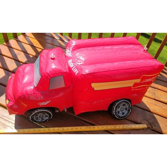 Vintage Miller High Life Beer Inflatable truck, approx. 30" Official Vinyl Ad - Picture 5 of 6